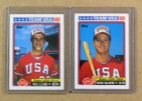 (2) 1992 Dairy Queen Team USA. Commemorating Will Clark & Mark McGwire on t