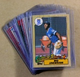 (12) Bo Jackson Baseball Cards Including Topps Rookie Card
