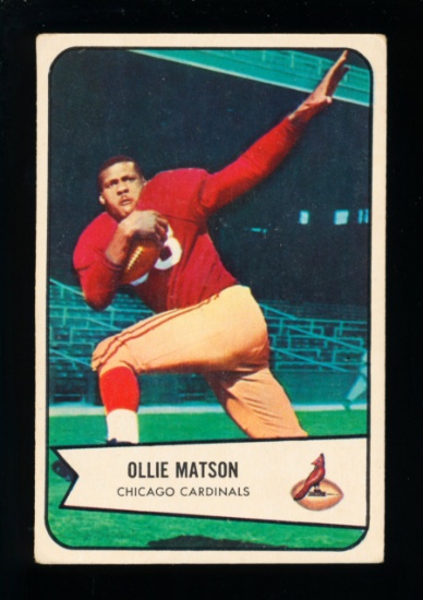 1954 Bowman Football Cards #12 Hall of Famer Ollie Matson Chicago Cardinals