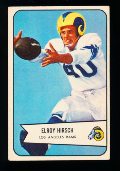 1954 Bowman Football Cards #32 Hall of Famer Elroy "Crazy Legs" Hirsch Los