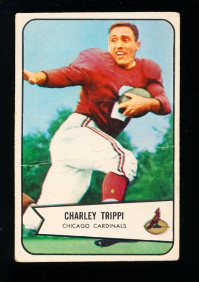 1954 Bowman Football Cards #60 Hall of Famer Charley Trippi Chicago Cardina