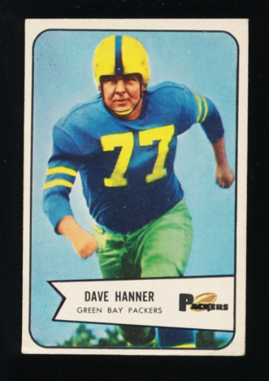 1954 Bowman ROOKIE Football Cards #88 Dave Hanner Green Bay Packers. (SCARC