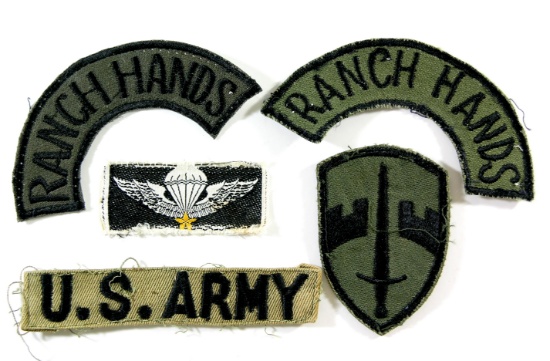 (5) U.S. Vietnam War U.S. Army Patches - Theater Made