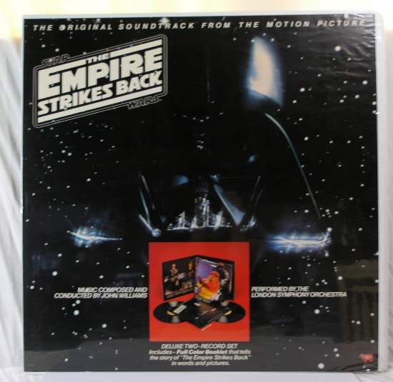 1980 Star Wars ESB Record Soundtrack Advertising Poster.  RSO Records Empir