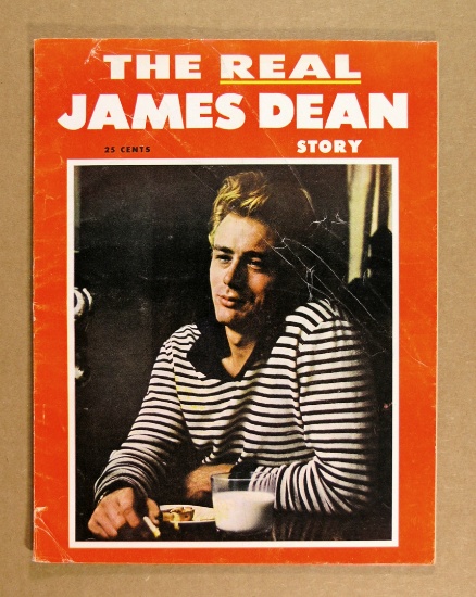 1956 Fawcett "The Real James Dean" Magazine.  Nice condition.  Great cover.