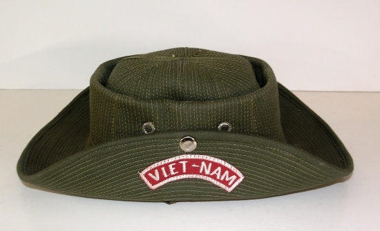 Vietnam War "Tunnel Rat" / Boonie Hat.  It has nice theater made patch tabs