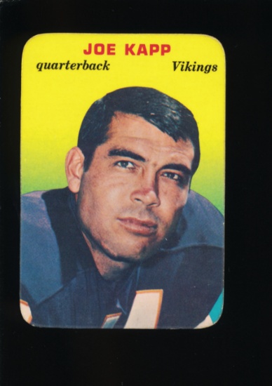 1970 Topps Glossy Football Card #12 of 33 Joe Kapp Minnesota Vikings