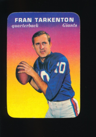 1970 Topps Glossy Football Card #15 of33 Fran Tarkenton New York Giants