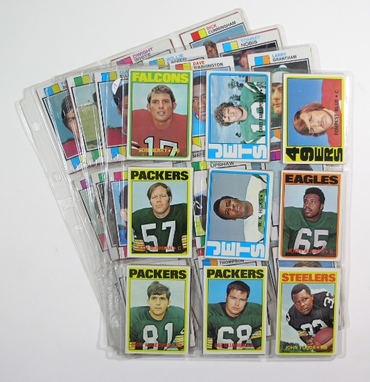 (72) 1972 & 1973 Topps Football Cards