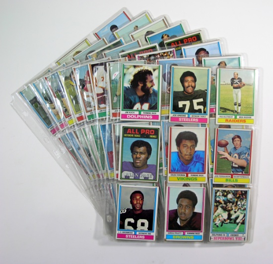 (144) 1974 Topps Football Cards