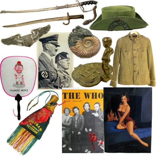 Large Variety of Antiques & Military Collectibles