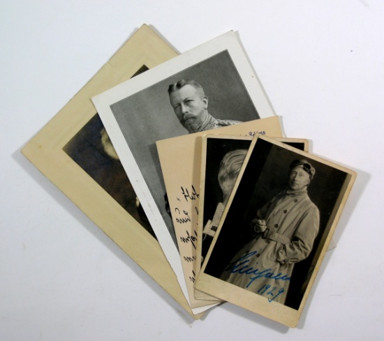1920's German Royalty Photos and Autographs.  Various size princes, etc.