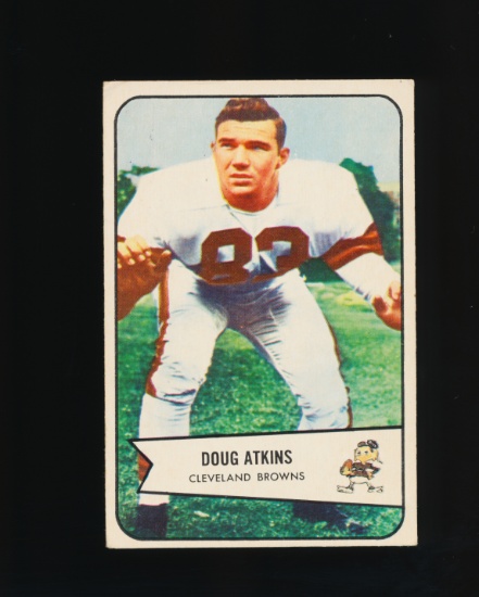 1954 Bowman ROOKIE Football Card #4 Rookie Hall of Famer Doug Atkins Clevel