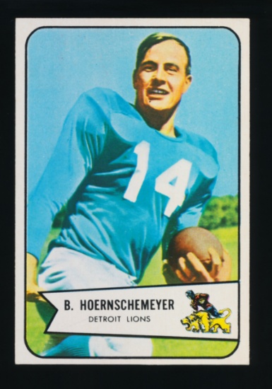1954 Bowman Football Card #124 Bob Hoerschemeyer Detroit Lions