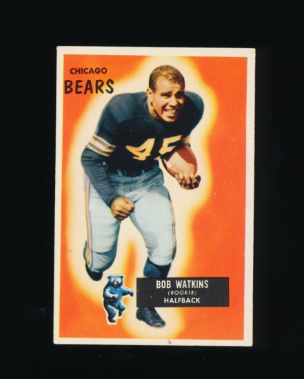 1955 Bowman ROOKIE Football Card #58 Rookie Bob Watkins Chicago Bears
