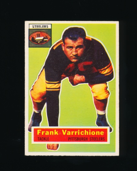 1956 Topps Football Card #3 Frank Joseph Varrichione Pittsburgh Steelers