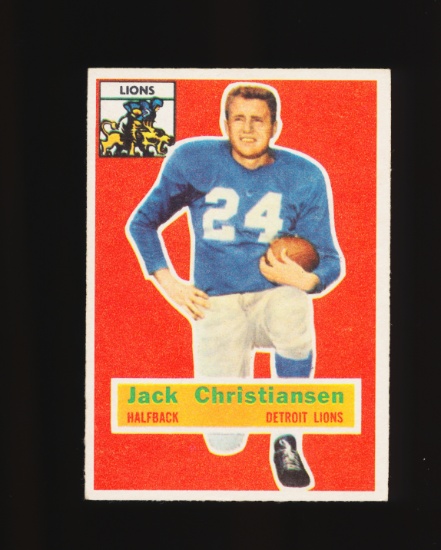 1956 Topps Football Card #20 Hall of Famer Jack Christiansen Detroit Lions
