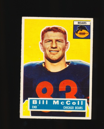 1956 Topps Football Card #83 Bill McColl Chicago Bears
