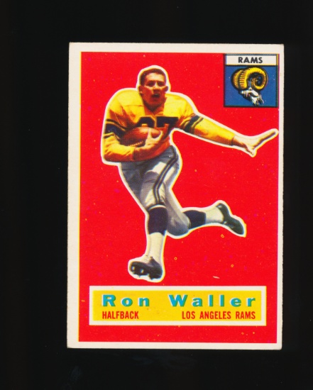 1956 Topps ROOKIE Football Card #102 Rookie Ron Waller Los Angeles Rams