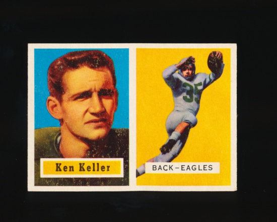 1957 Topps ROOKIE Football Card #111 Rookie Ken Keller Philadelphia Eagles