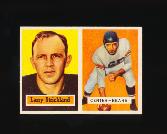 1957 Topps Football Card #105 Larry Strickland Chicago Bears