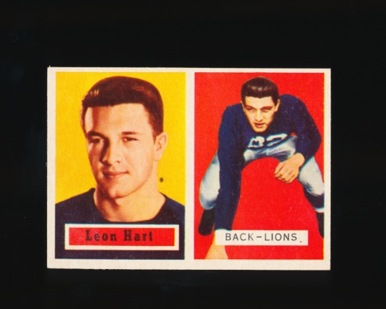 1957 Topps Football Card #118 Leon Hart Detrot Lions