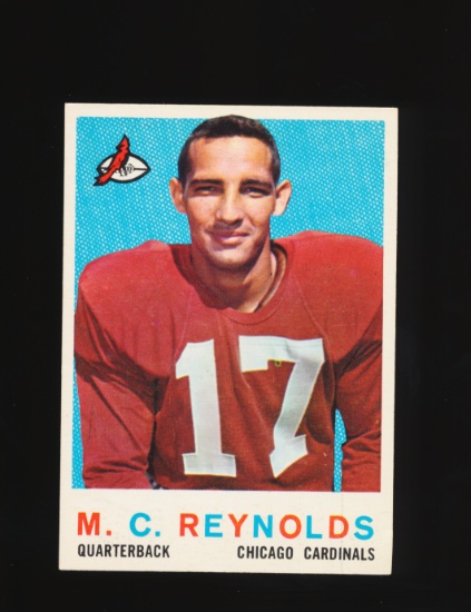 1959 Topps ROOKIE Football Card #135 Rookie MC Reynolds Chicago Cardinals