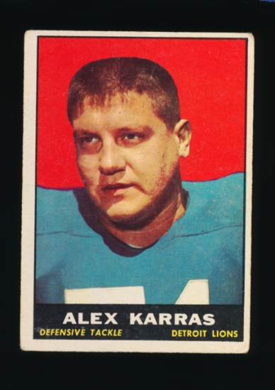 1961 Topps Football Card #35 Hall of Famer Alex Karras Detroit Lions