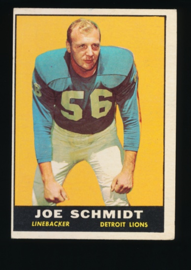 1961 Topps Football Card #36 Hall of Famer Joe Schmidt Detroit Lions