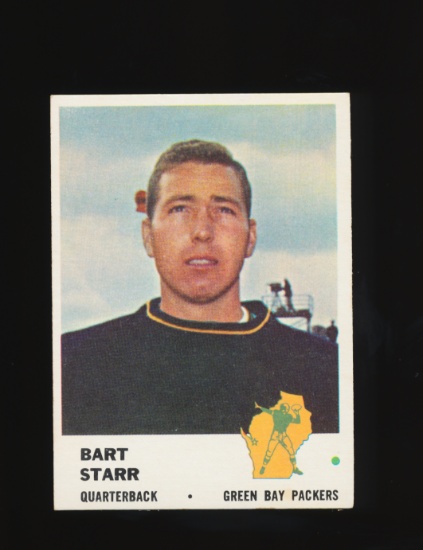 1961 Fleer Football Card #88 Hall of Famer Bart Starr Green Bay Packers