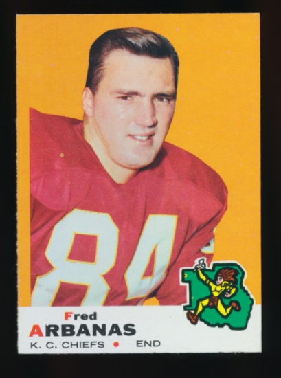 1969 Topps Football Card #89 Fred Arbanas Kansas City Chiefs