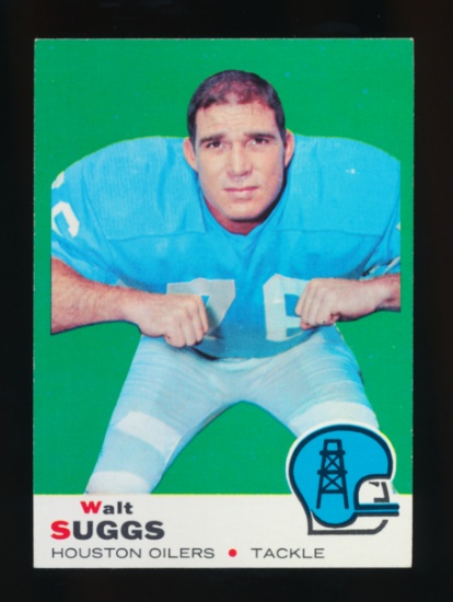 1969 Topps Football Card #118 Walt Suggs Houston Oilers