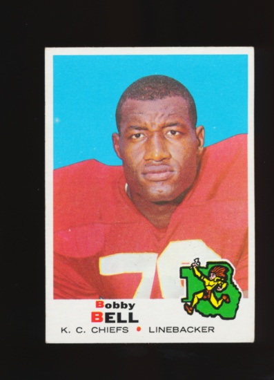 1969 Topps Football Card #153 Hall of Famer Bobby Bell Kansas City Chiefs