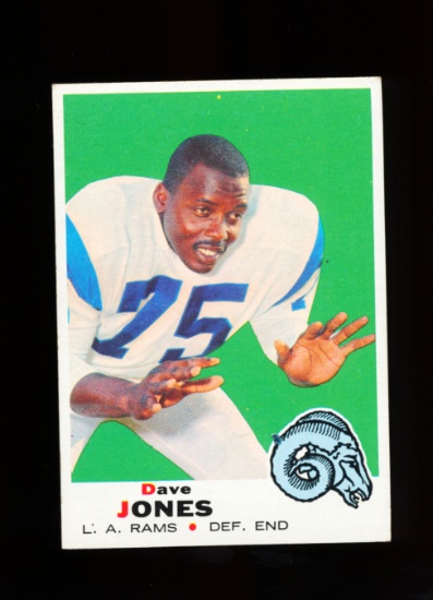 1969 Topps Football Card #238 Hall of Famer Dave Jones Los Angeles Rams