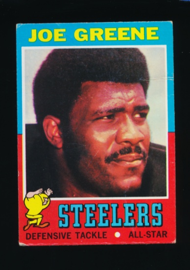 1971 Topps ROOKIE Football Card #245 Rookie Hall of Famer Joe Greene Pittsb
