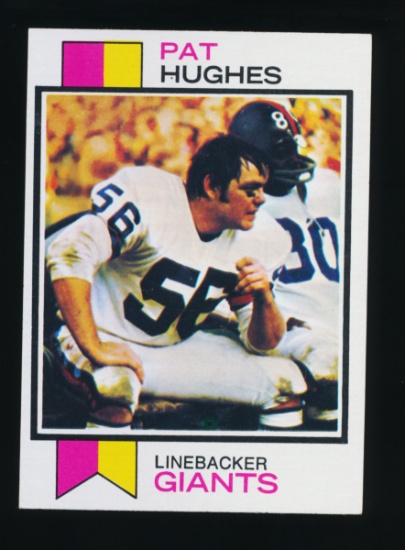 1973 Topps Football Card #201 Pat Hughes New York Giants