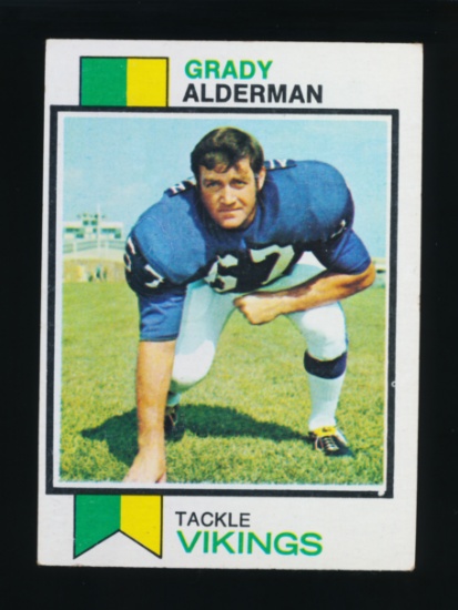 1973 Topps Football Card #239 Grady Alderman Minnesota Vikings
