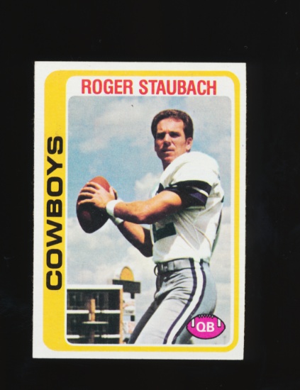 1978 Topps Football Card #290 Hall of Famer Roger Staubach Dallas Cowboys