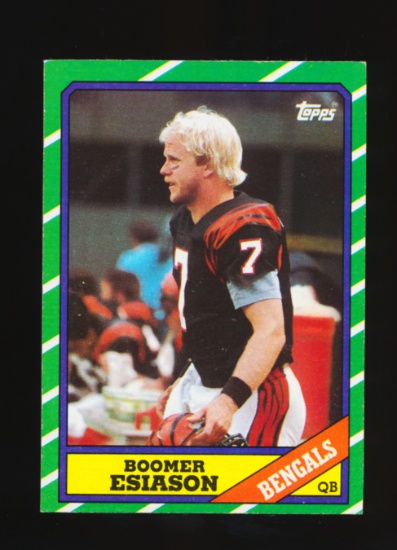 1986 Topps ROOKIE Football Card #255 Rookie Boomer Esiason Cincinnati Benga