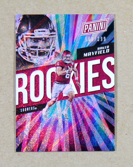 2018 Panini "The National" ROOKIE Football Card #81 Rookie Baker Mayfield O