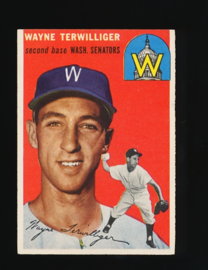 1954 Topps Baseball Card #73 Wayne Terwilliger Washington Senators