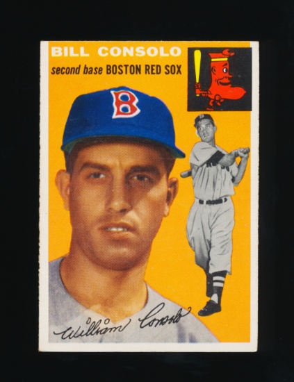 1954 Topps ROOKIE Baseball Card #195 Rookie Bill Consolo Boston Red Sox