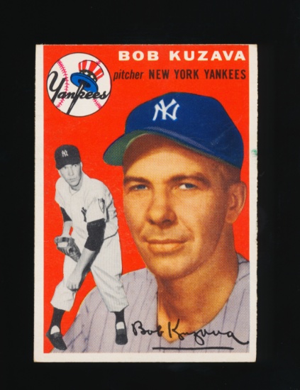 1954 Topps Baseball Card #230 Bob Kuzava New York Yankees