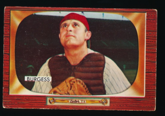 1955 Bowman Baseball Card #209 Smokey Burgess Philadelphia Phillies