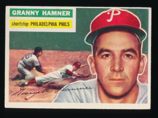 1956 Topps Baseball Card#197 Granny Hamner Phildelphia Phillies