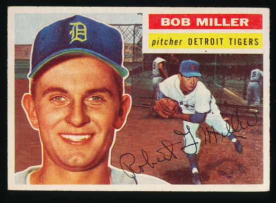 1957 Topps Baseball Card #263 Bob Miller Detroit Tigers