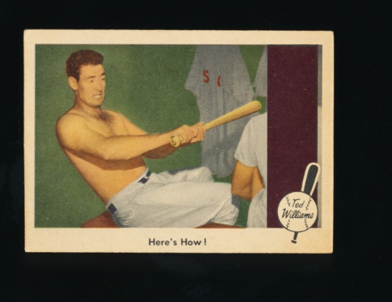 1960 Fleer "Ted Williams Baseballs Greatest Baseball Card #84 "Heres How"