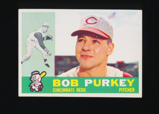 1960 Topps Baseball Card #4 Bob Purkey Cincinnati Reds