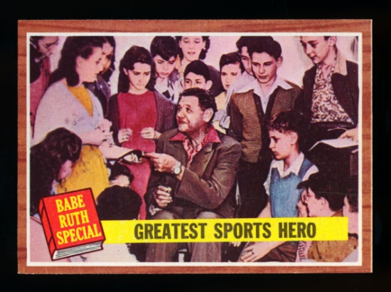 1962 Topps Baseball Card #143 Babe Ruth Special "Greatest  Sports Hero"