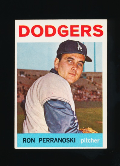 1964 Topps Baseball Card #30 Ron Perranoski Los Angeles Dodgers
